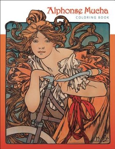 Alphonse Mucha Coloring Book (in English)