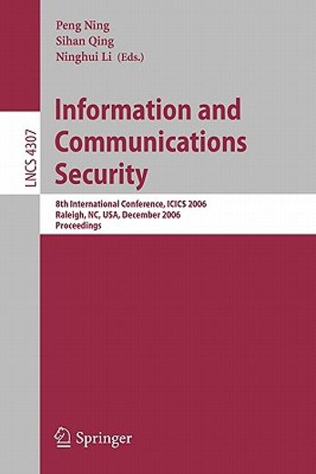 information and communications security (en Inglés)
