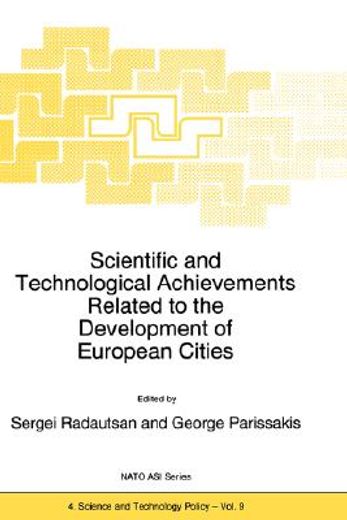 scientific and technological achievements related to the development of european cities (in English)