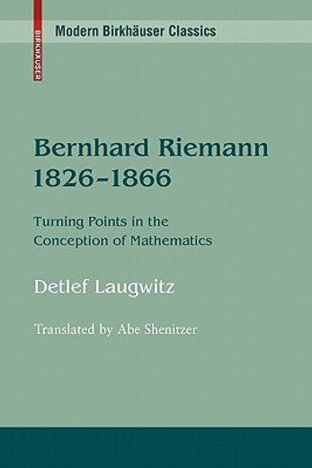 bernhard riemann 1826-1866 (en Inglés)