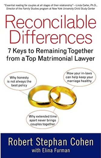 reconcilable differences,7 keys to remaining together from a top matrimonial lawyer (en Inglés)