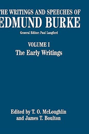the writings and speeches of edmund burke,the early writings