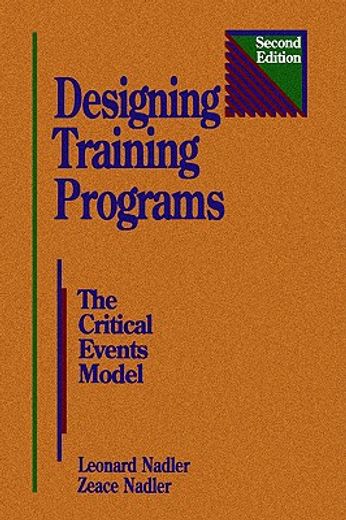 designing training programs,the critical events model