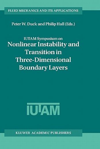 iutam symposium on nonlinear instability and transition in three-dimensional boundary layers (in English)
