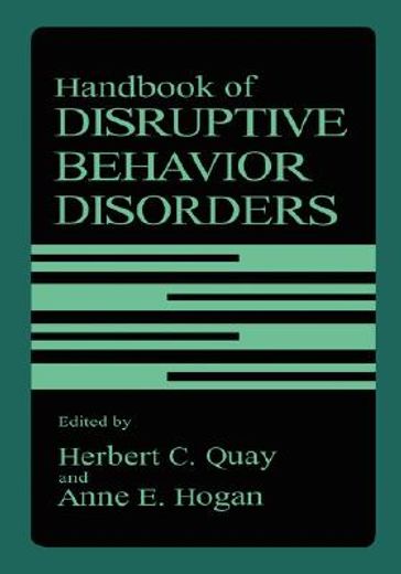 handbook of disruptive behavior disorders (en Inglés)