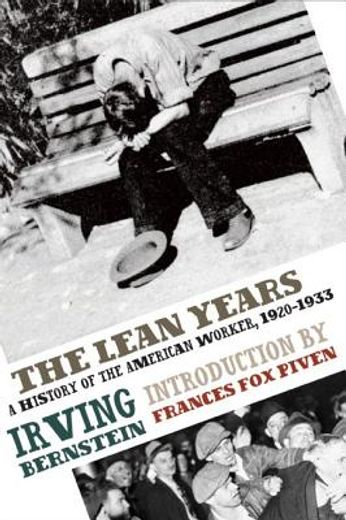 lean years,a history of the american worker, 1920-1933