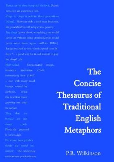 concise thesaurus of traditional english metaphors