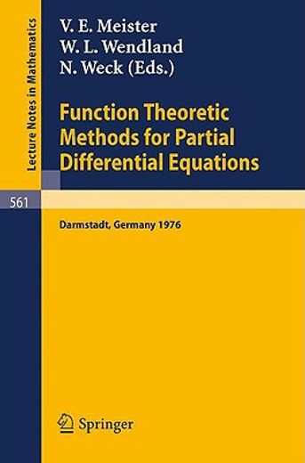 function theoretic methods for partial differential equations (in German)
