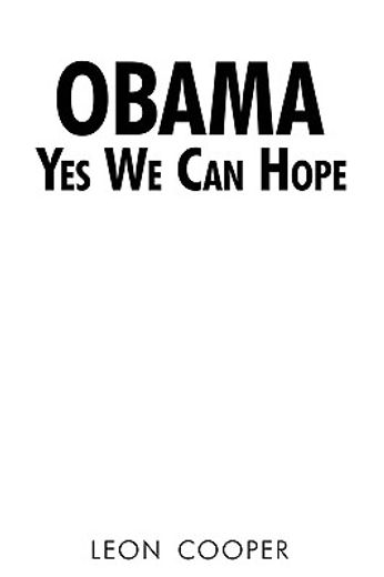 obama yes we can hope