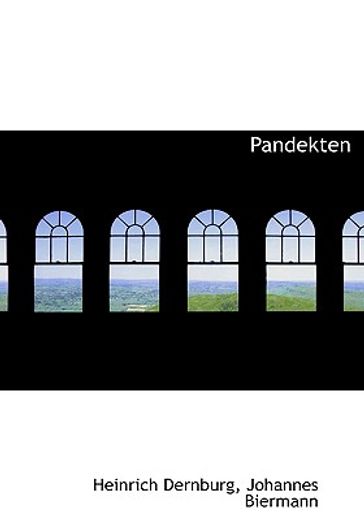 pandekten (large print edition)