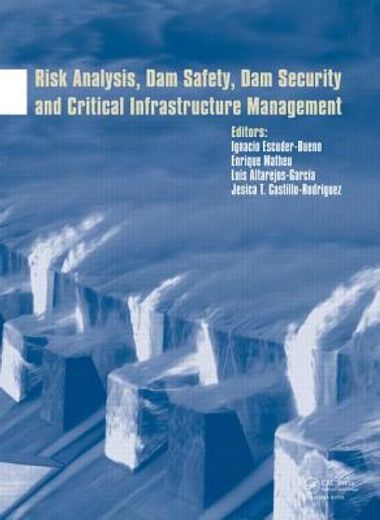 risk analysis, dam safety, dam security and critical infrastructure management (en Inglés)