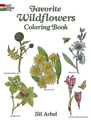 favorite wildflowers coloring book (in English)