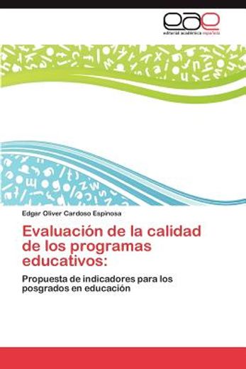 evaluaci n de la calidad de los programas educativos (in Spanish)