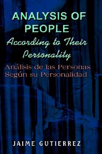 analysis of people according to their personality