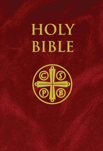 holy bible,new american bible, burgundy (in English)