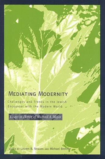 mediating modernity,challenges and trends in the jewish encounter with the modern world essays in honor of michael a. me
