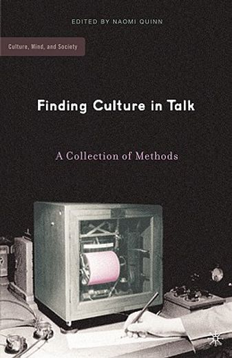 finding culture in talk,a collection of methods