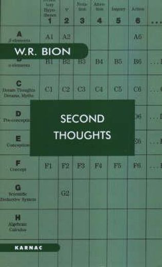 second thoughts,selected papers on psycho-analysis