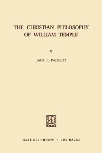 the christian philosophy of william temple (en Inglés)