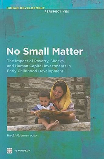 no small matter,the impact of poverty, shocks, and human capital investments in early childhood development