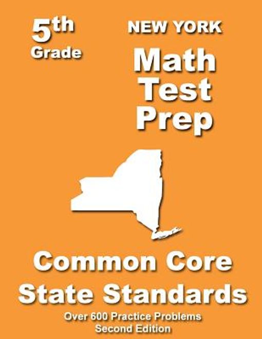 portada New York 5th Grade Math Test Prep: Common Core Learning Standards (en Inglés)