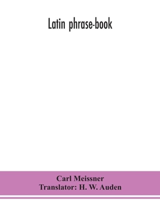 portada Latin phrase-book (en Inglés)