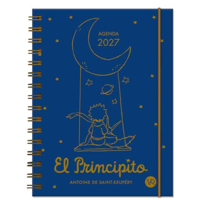 Agenda El Principito 2027: azul portada Agenda El Principito 2027: azul