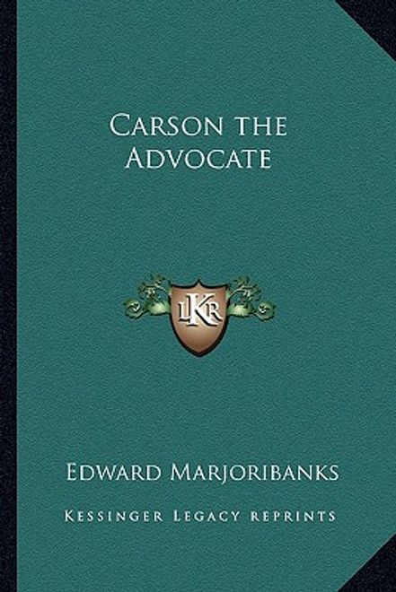 carson the advocate (en Inglés) portada carson the advocate (en Inglés)